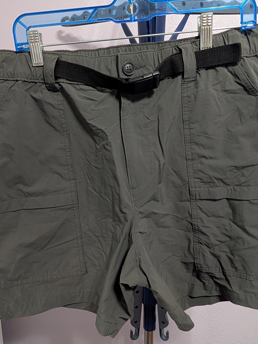 Sonoma Dark Green Elastic Waist Shorts